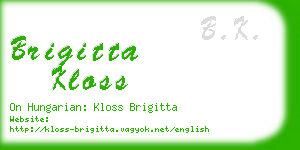 brigitta kloss business card